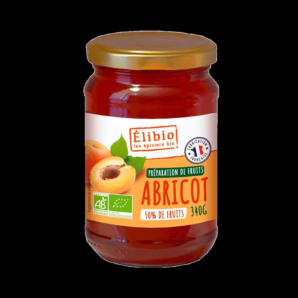 Préparation à l’abricot bio — 340 g — Elibio