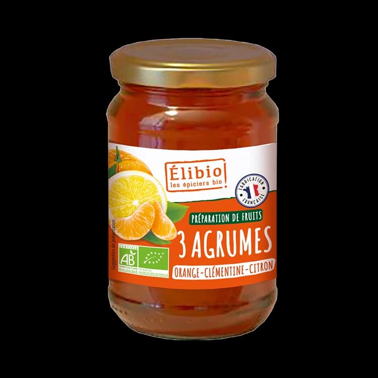 Préparation aux 3 agrumes bio — 340 g — Elibio