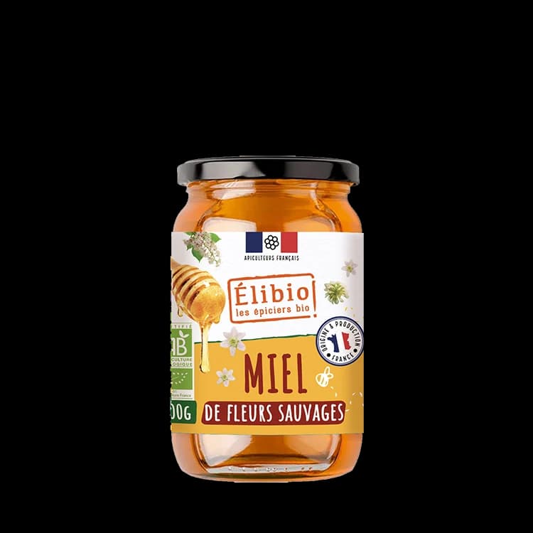 Miel de fleurs sauvages bio — 500 g — Elibio