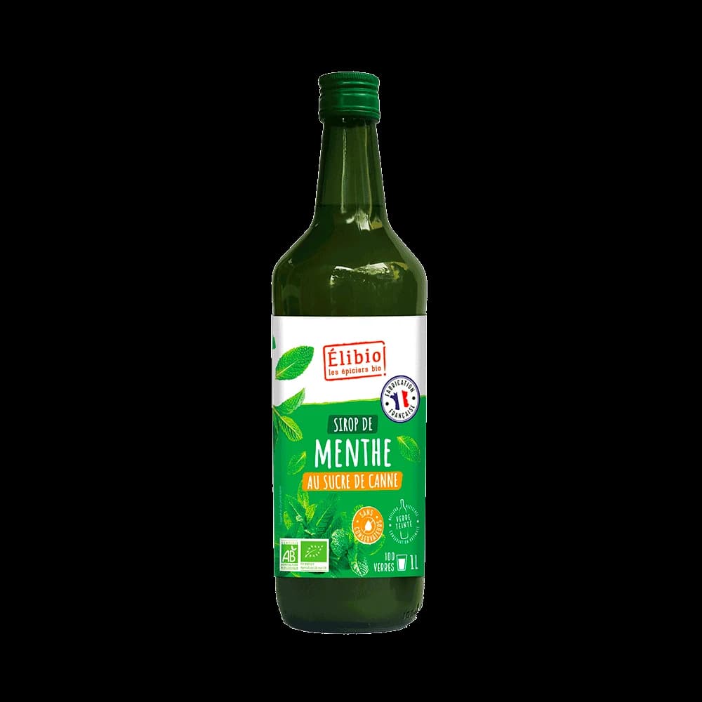 Sirop de menthe bio — 1 L — Elibio