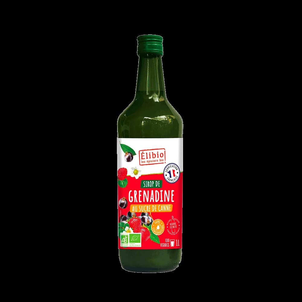 Sirop de grenadine bio — 1 L — Elibio