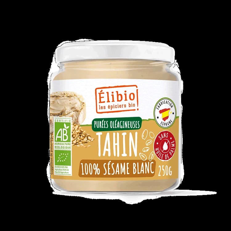 Purée de Tahin – Sésame blanc bio — 250 g — Elibio