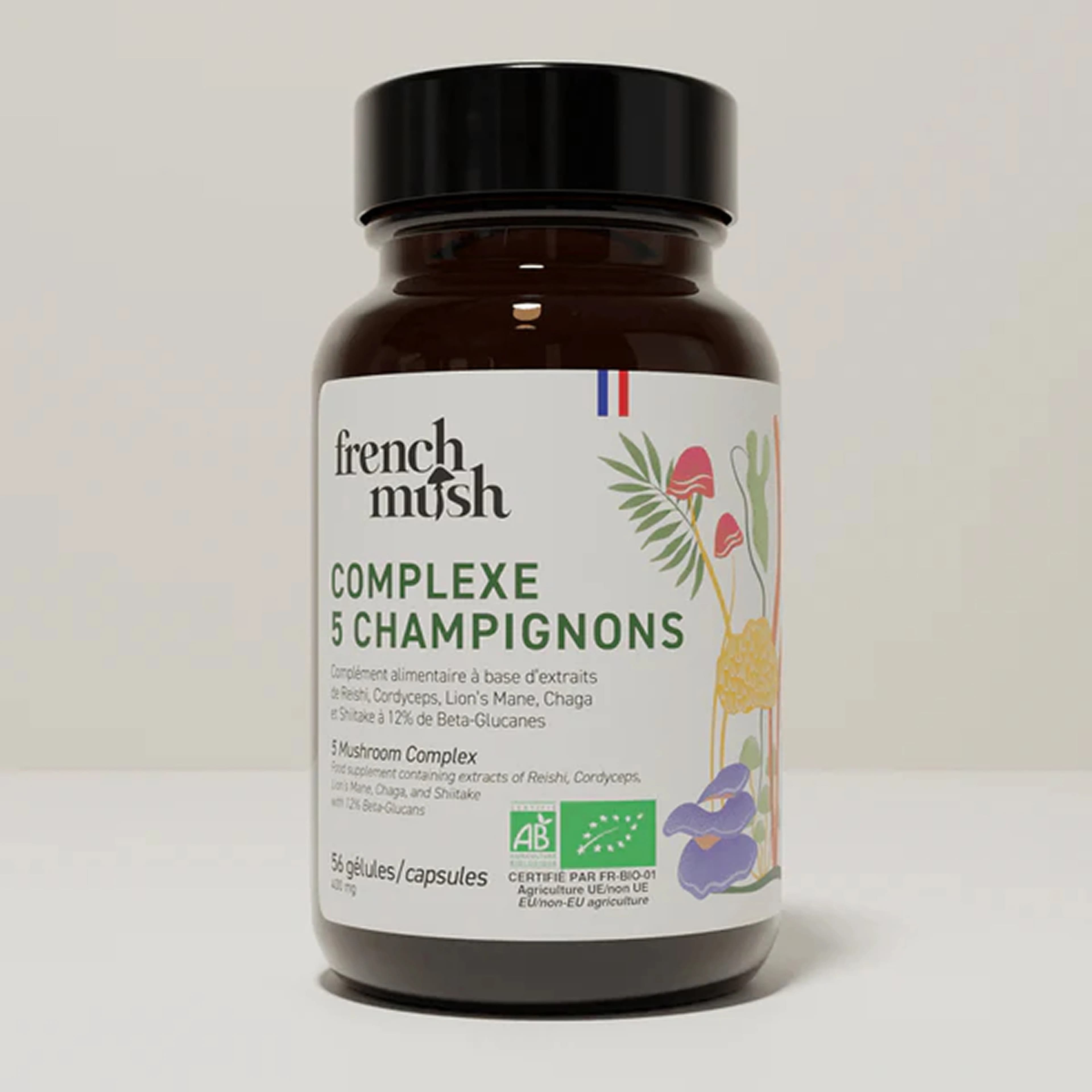 French Mush — Complexe 5 champignons Bio — Gélules
