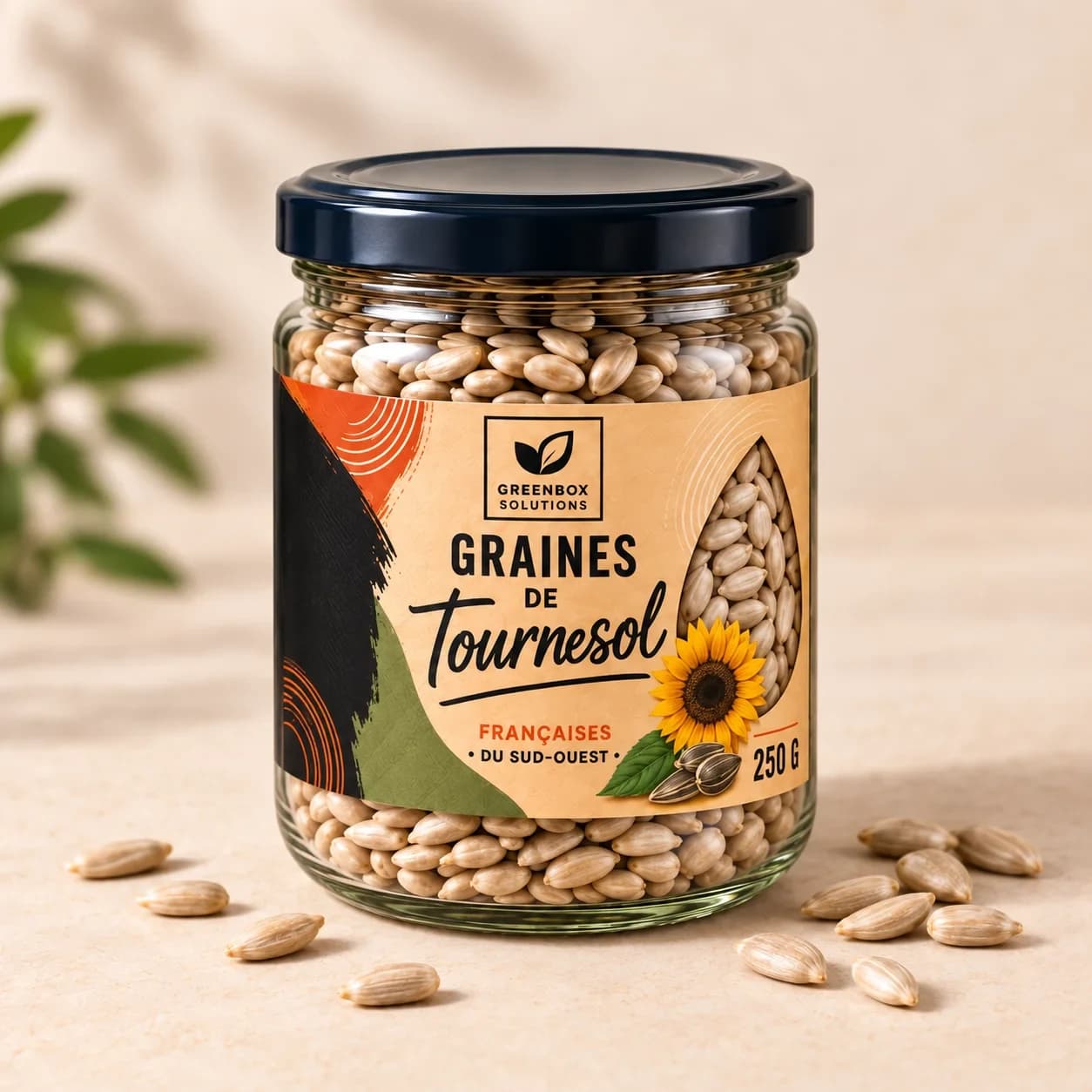 Greenbox — Graines de tournesol décortiquées — 250 g