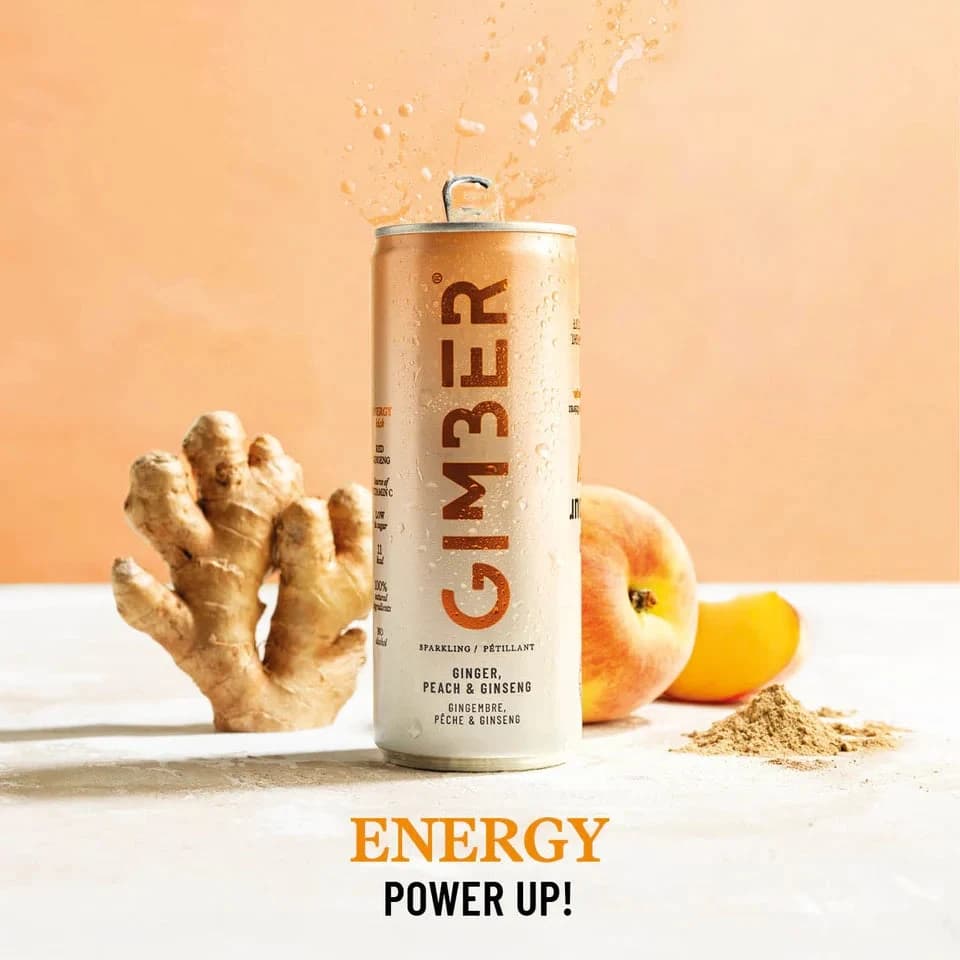 GIMBER — Pêche & Ginseng — 250 ml