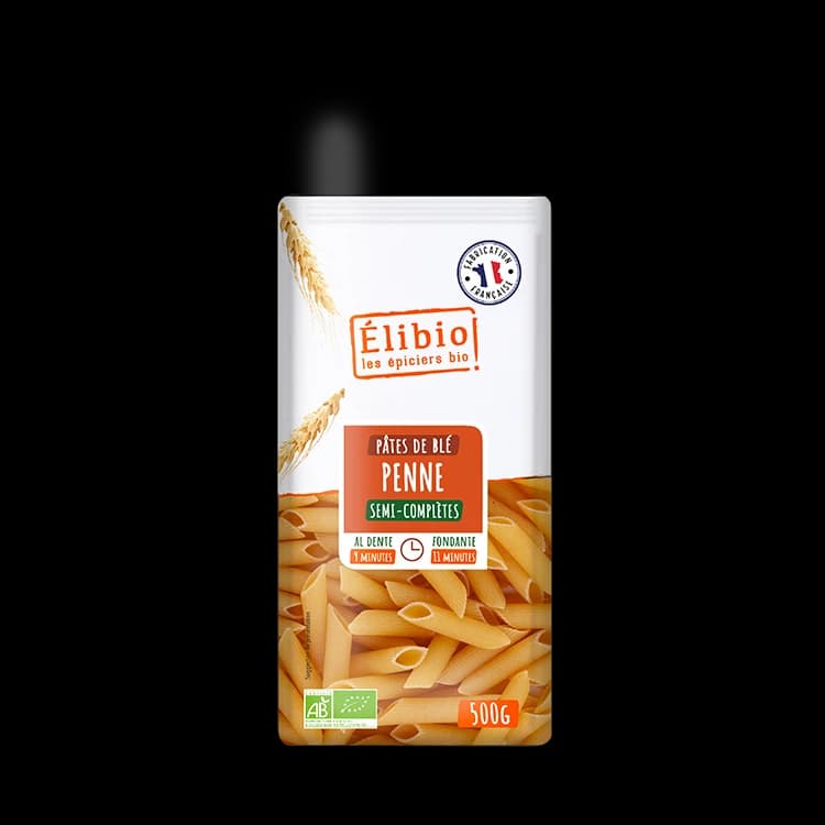 Penne semi-complètes bio — 500 g — Elibio