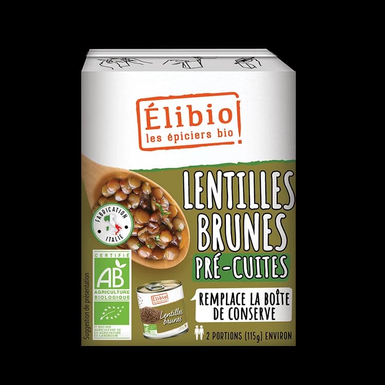 Lentilles bio — 380 g — Elibio