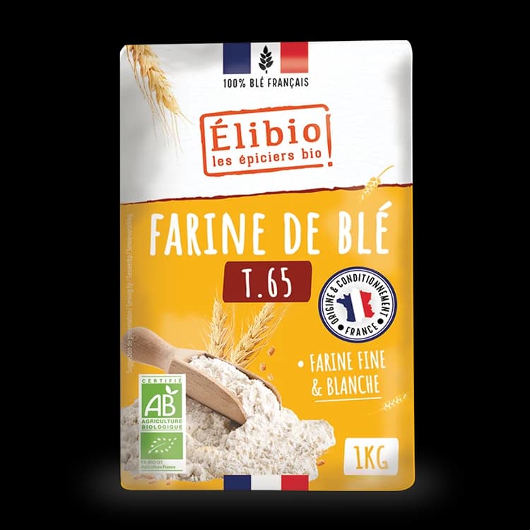 Farine de blé T65 bio — 1 kg — Elibio
