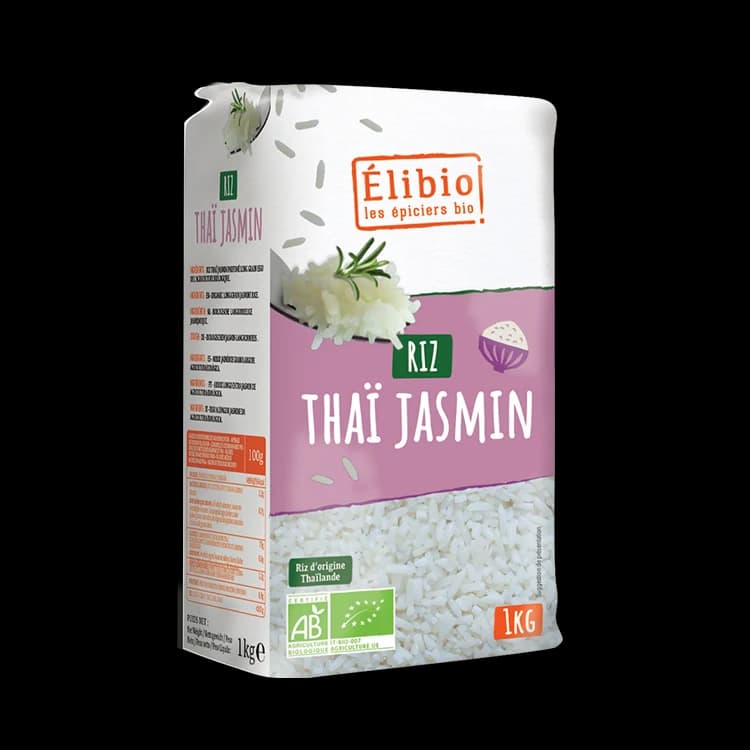 Riz thaï jasmin blanc bio — 1 kg — Elibio
