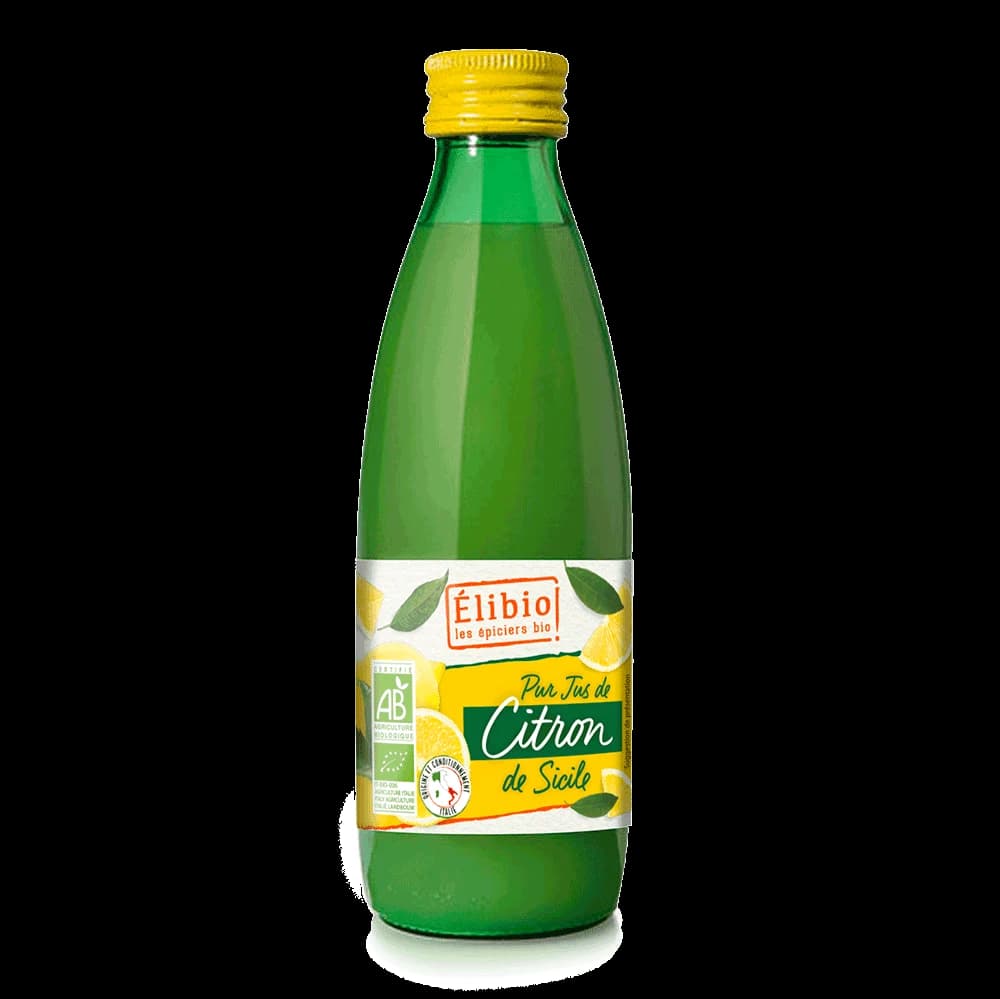 Jus de citron de Sicile bio — 250 ml — Elibio