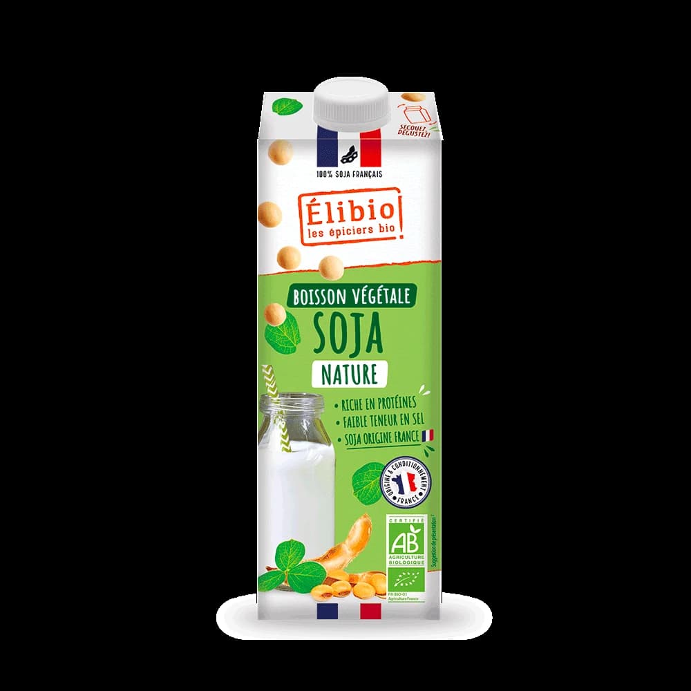 Boisson végétale soja nature bio — 1 L — Elibio