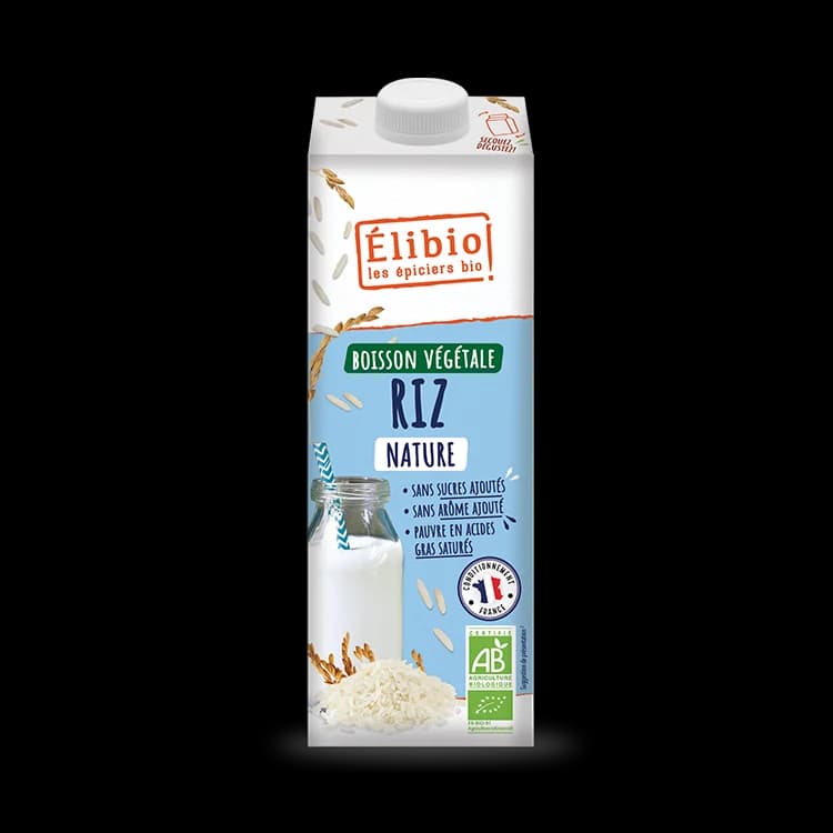 Boisson végétale riz nature bio — 1 L — Elibio