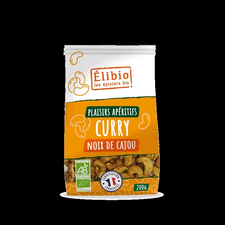 Plaisirs apéritif curry noix de cajou — 200 g — Elibio