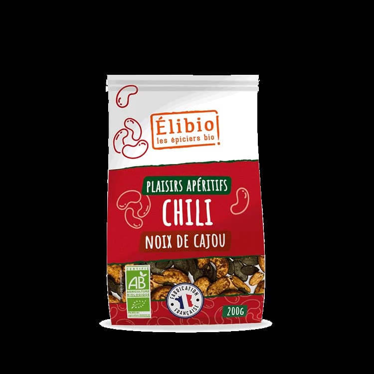 Plaisirs apéritif chili noix de cajou — 200 g — Elibio