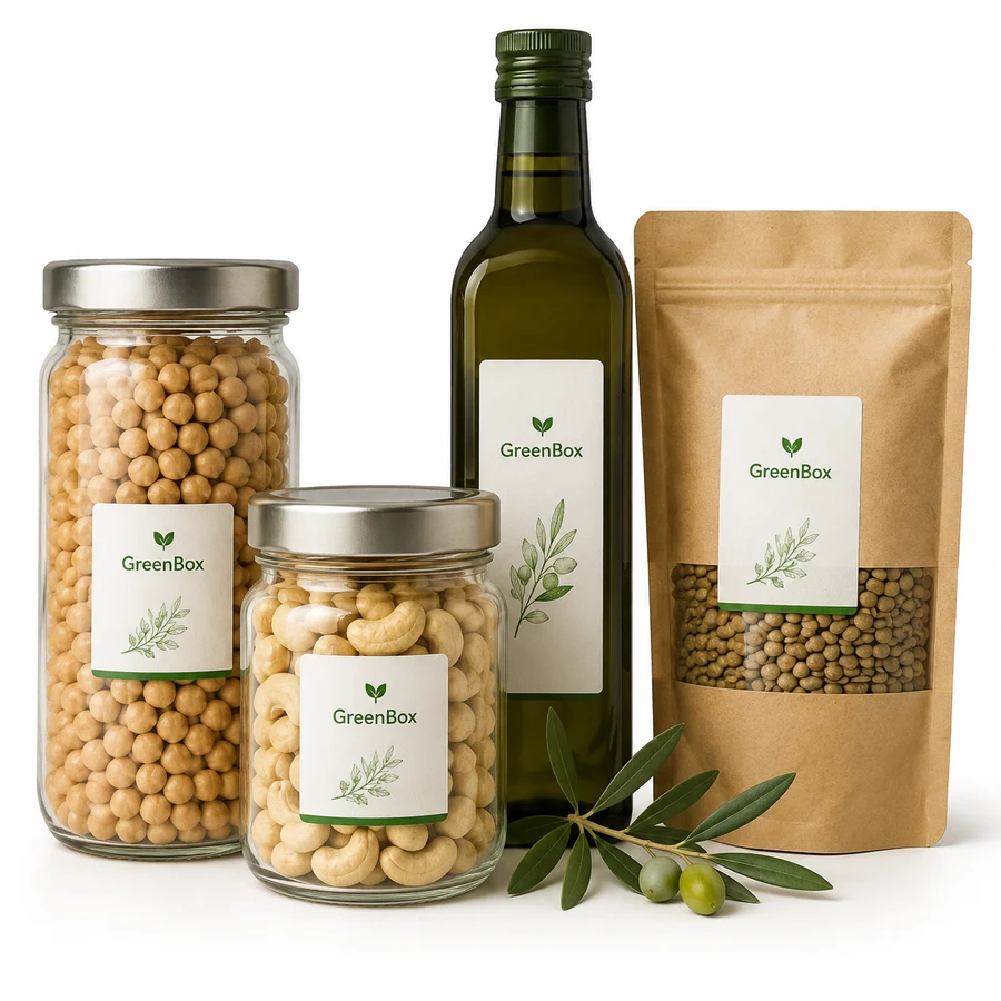 Illustration de produits d’épicerie
