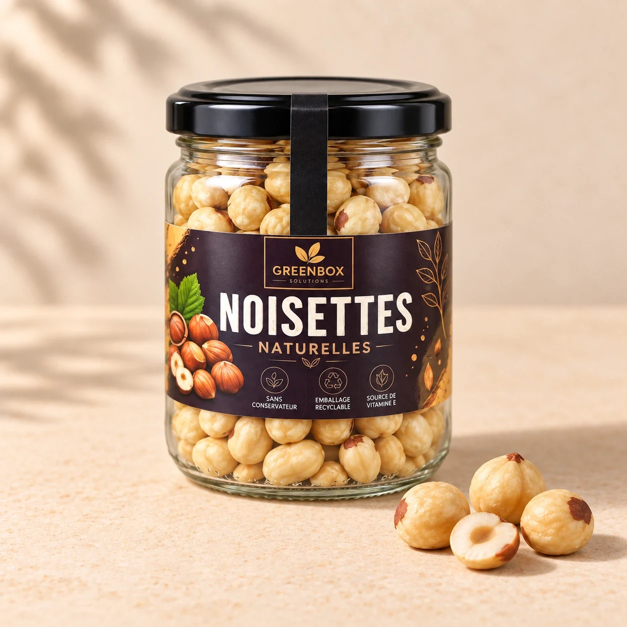 Greenbox — Noisettes bio décortiquées grillées — 200 g