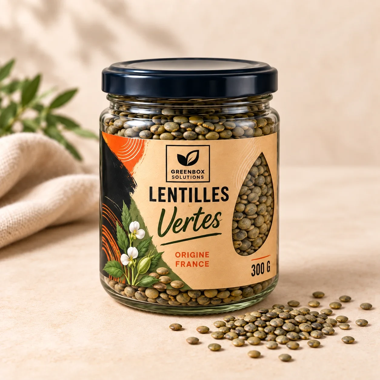 Greenbox — Lentilles vertes — 300 g