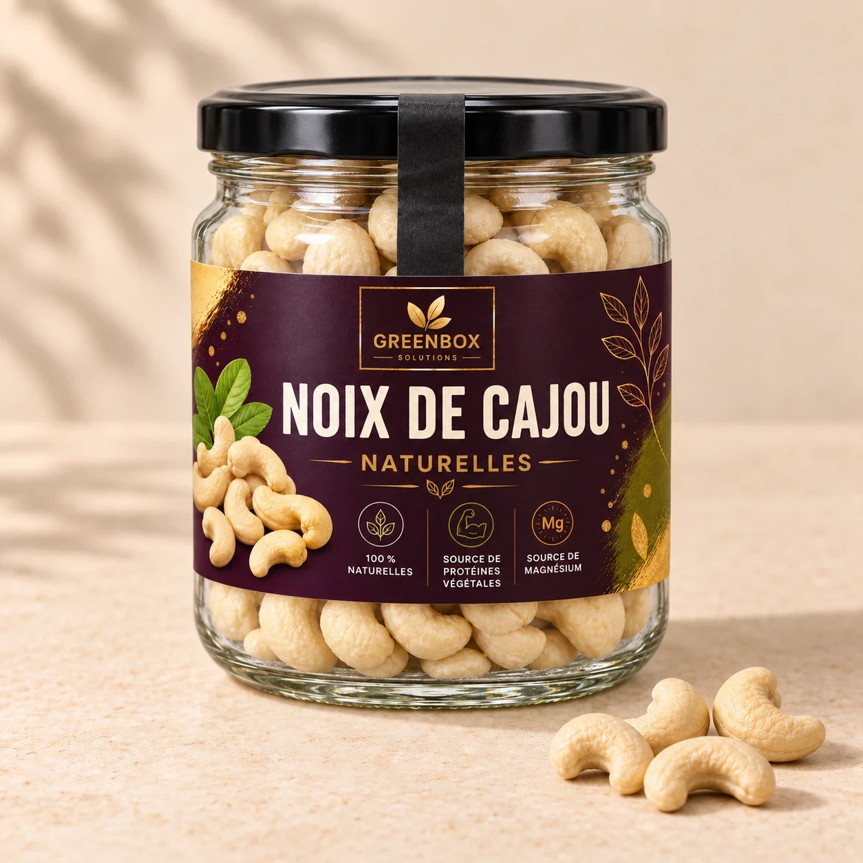 Greenbox — Noix de cajou naturelles — 200 g