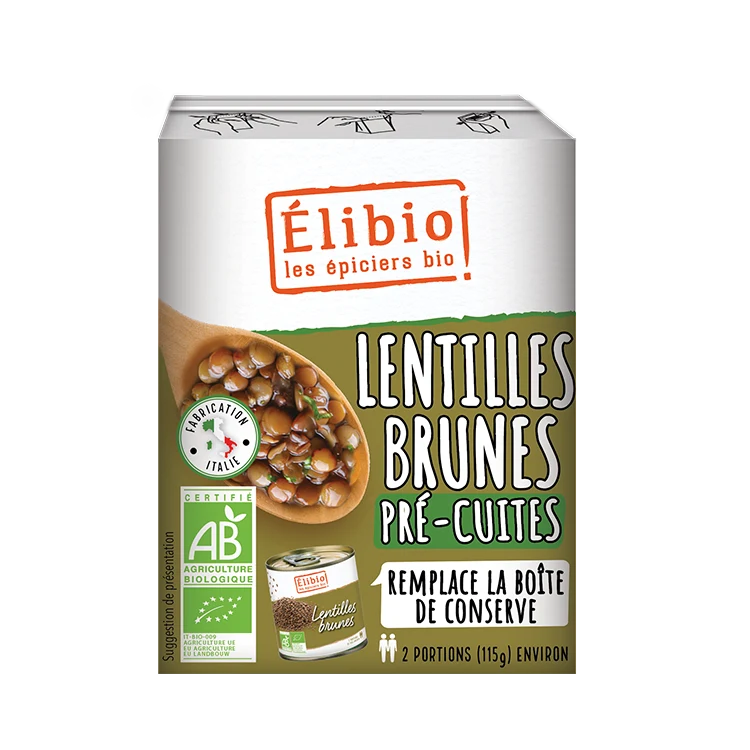 Lentilles bio — 380 g — Elibio