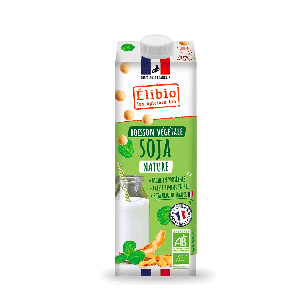 Boisson végétale soja nature bio — 1 L — Elibio