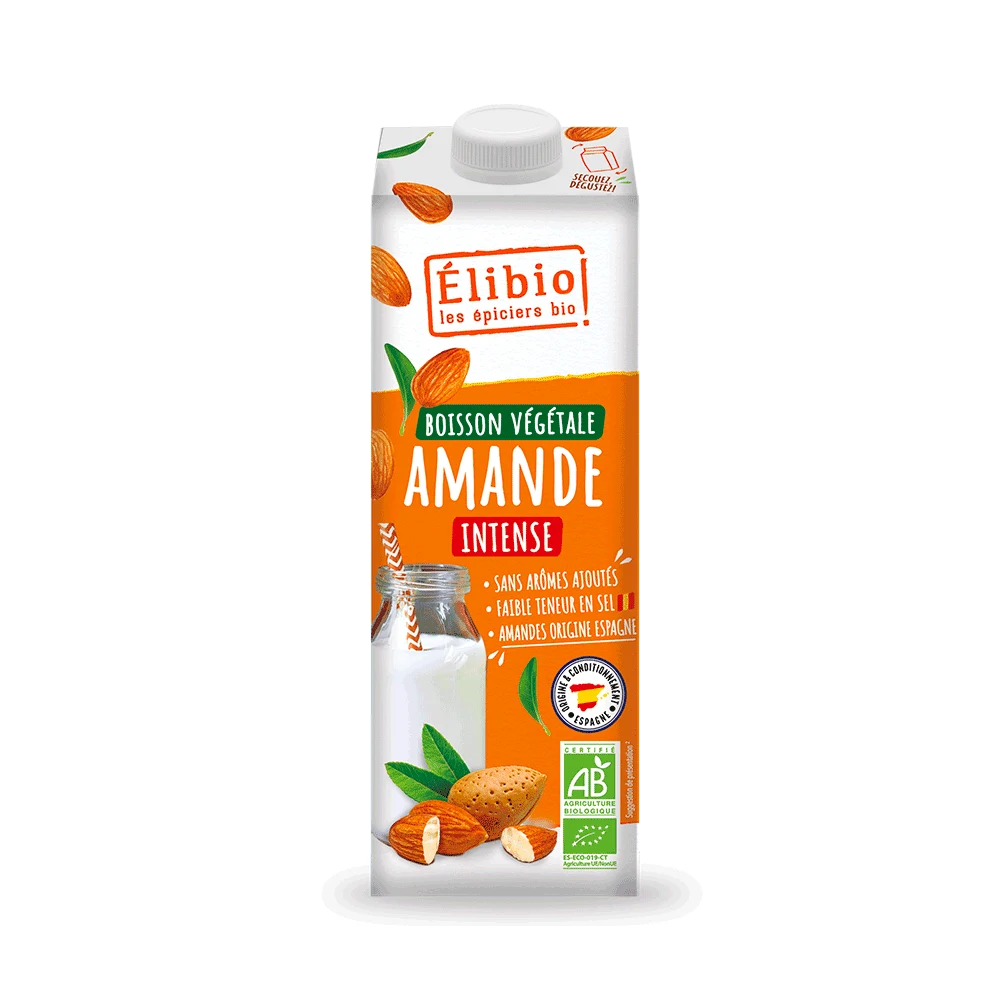 Boisson végétale amande intense bio — 1 L — Elibio