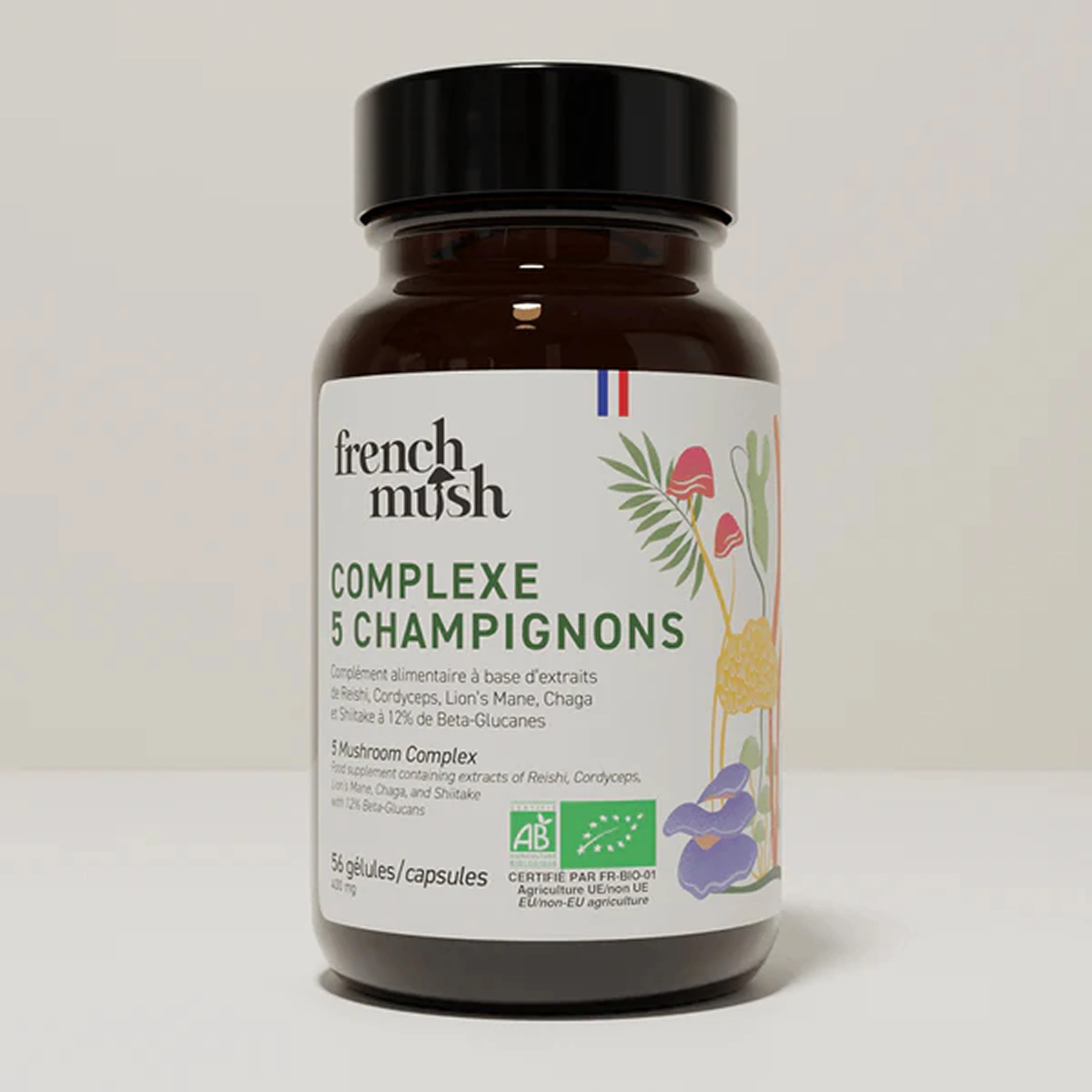 French Mush — Complexe 5 champignons Bio — Gélules
